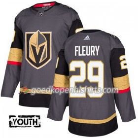 Vegas Golden Knights Marc-Andre Fleury 29 Adidas 2017-2018 Grijs Authentic Shirt - Kinderen